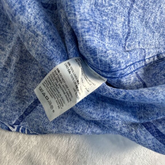 Chicos Womens Blue Paisley No Iron Button-Down Tunic Top Shirt Size 2.5, US 14 - Picture 4 of 7